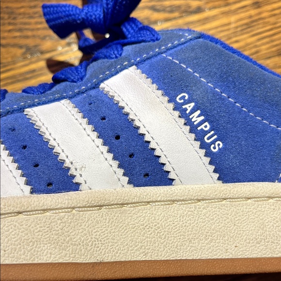 Adidas Campus Royal Blue and White Sneakers - Picture 5 of 5